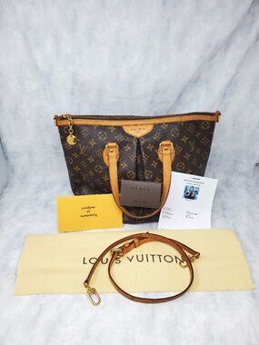 Louis Vuitton Palermo PM Monogram Canvas Shoulder Tote Handbag